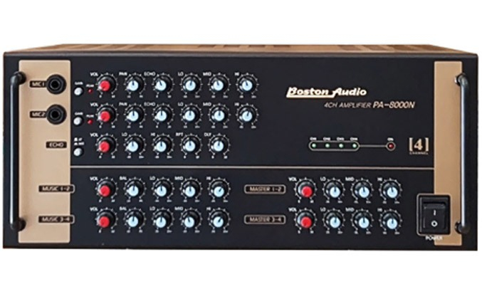 Amply Boston Audio PA 8000N có kiểu dáng hiện đại